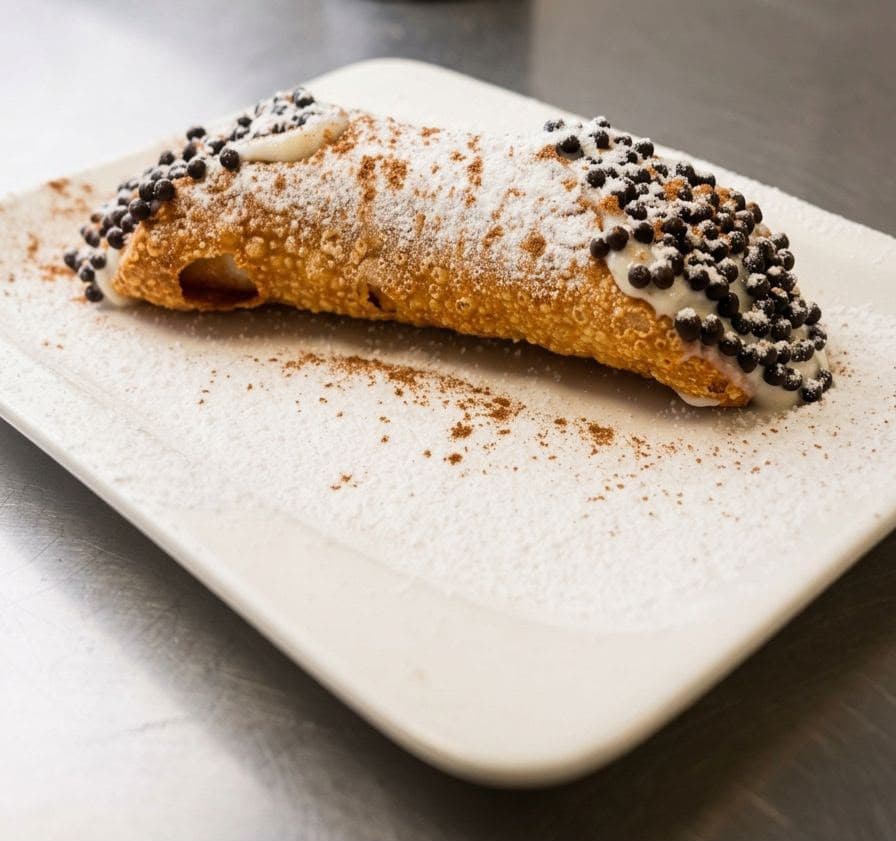 Cannolo siciliano con ricotta